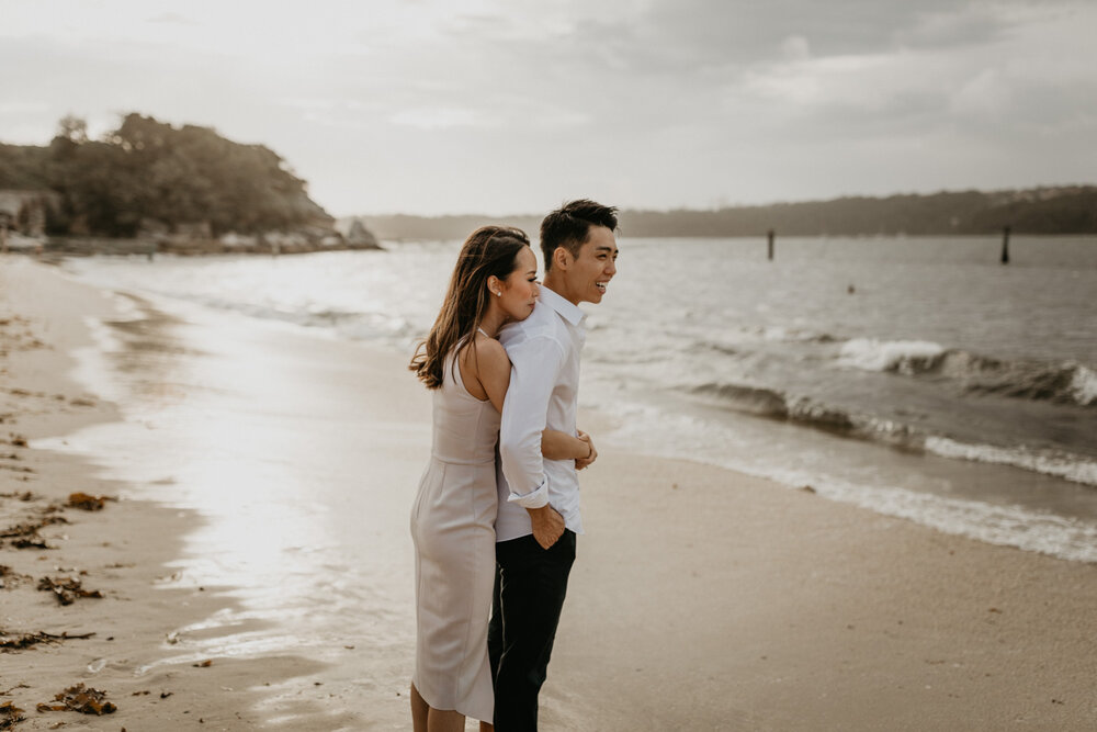 Sydney Wedding Photographer Akaness Sharks-Romantic Sydney Beach Engagement Best artistic -24.jpg