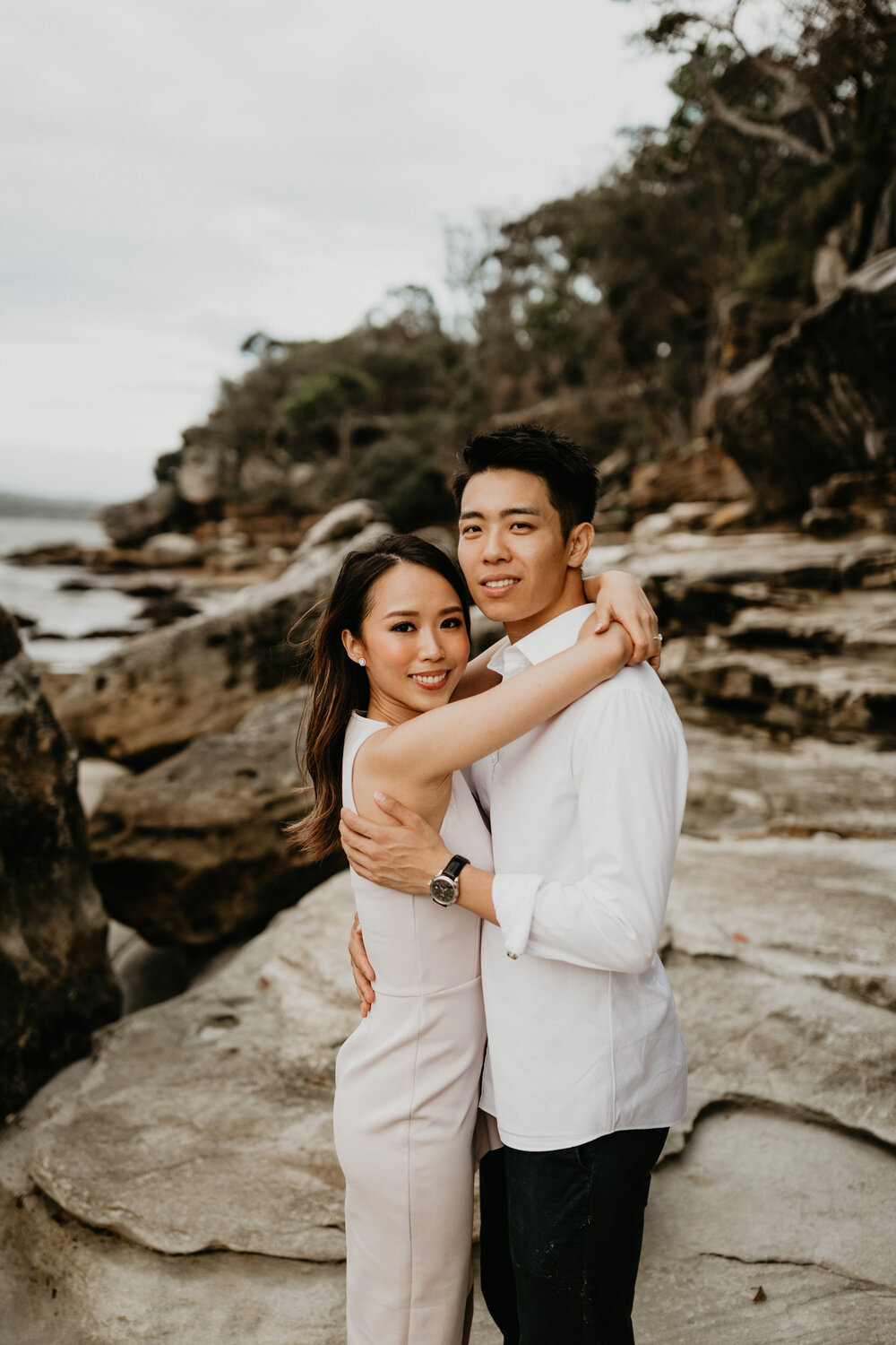 Sydney Wedding Photographer Akaness Sharks-Romantic Sydney Beach Engagement Best artistic -71.jpg