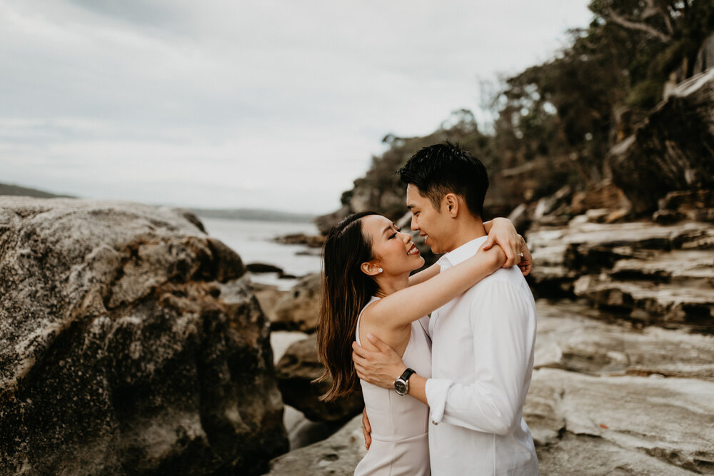 Sydney Wedding Photographer Akaness Sharks-Romantic Sydney Beach Engagement Best artistic -72.jpg