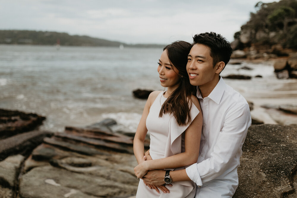Sydney Wedding Photographer Akaness Sharks-Romantic Sydney Beach Engagement Best artistic -74.jpg
