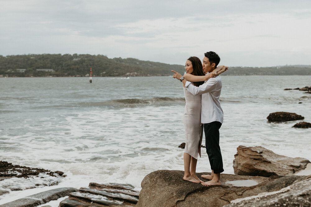 Sydney Wedding Photographer Akaness Sharks-Romantic Sydney Beach Engagement Best artistic -82.jpg