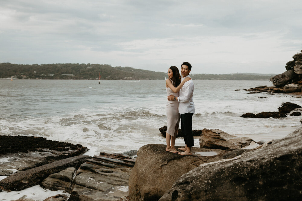 Sydney Wedding Photographer Akaness Sharks-Romantic Sydney Beach Engagement Best artistic -83.jpg