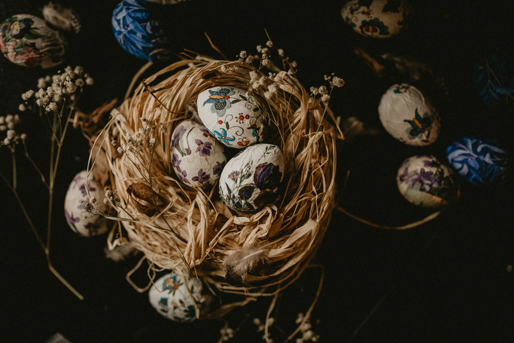 DIY Napkin Easter Egg Decor