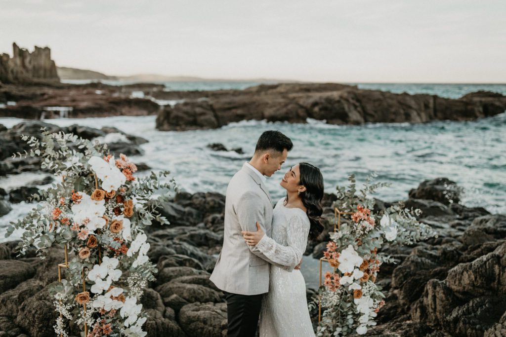A romantic and dreamy elopement shoot in Kiama, South Coast NSW